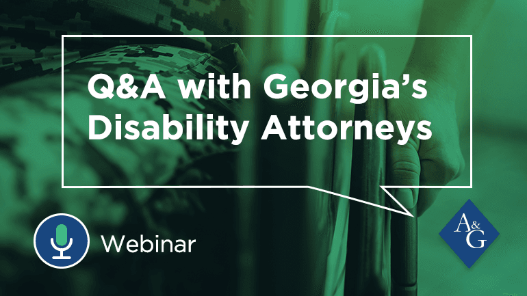 [Video] Q&A With Georgia's Disability Attorneys